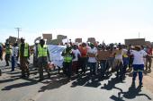 Mokopane residents march on Platreef, demanding better consultation on mining in the area